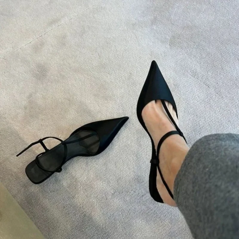 Shoes for Women Sexy Pointed T - Slingback Pumps Women บทวิจารณ์และราคา