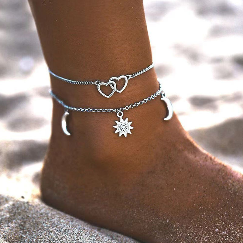 2025 Two layer Chain Heart sha - Gold Chain Sandal บทวิจารณ์และราคา