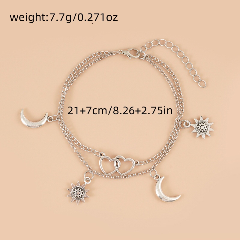 2025 Two layer Chain Heart sha - Gold Chain Sandal บทวิจารณ์และราคา