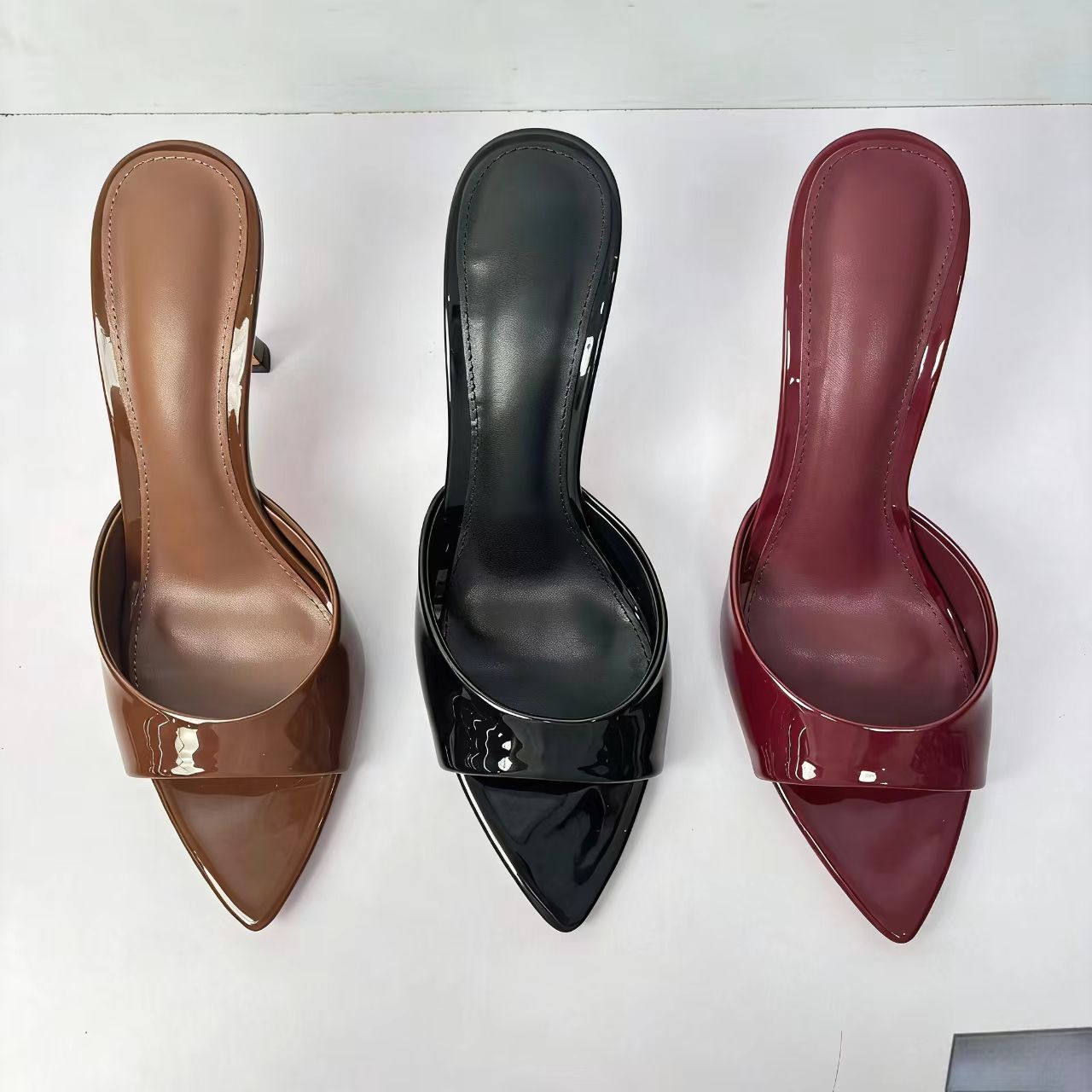 Women Glossy Leather Peep Toe  - Women'S Shoes Peep Toe บทวิจารณ์และราคา