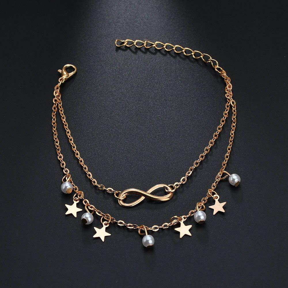 Simple Tassel Double Star Pear - Gold Chain Sandal บทวิจารณ์และราคา