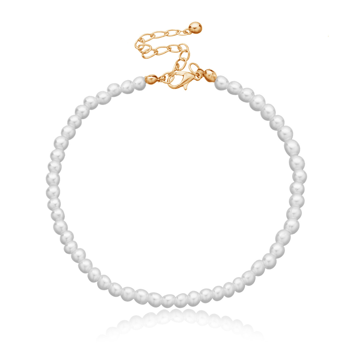 Fashion Pearl Anklet For Women - Gold Chain Sandal บทวิจารณ์และราคา