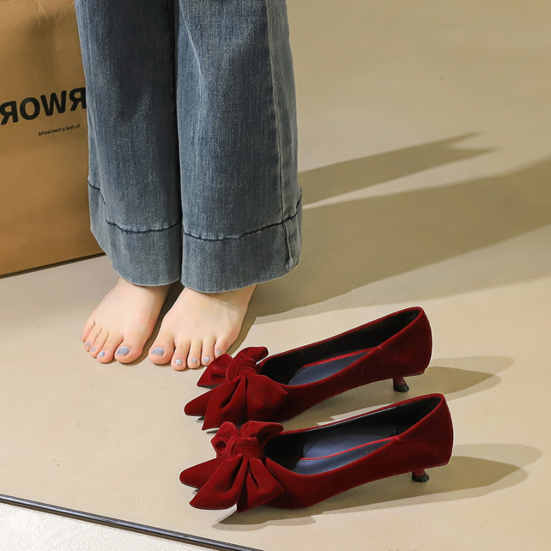 Korean Temperament Suede Stile - Ankle Strap Heels บทวิจารณ์และราคา