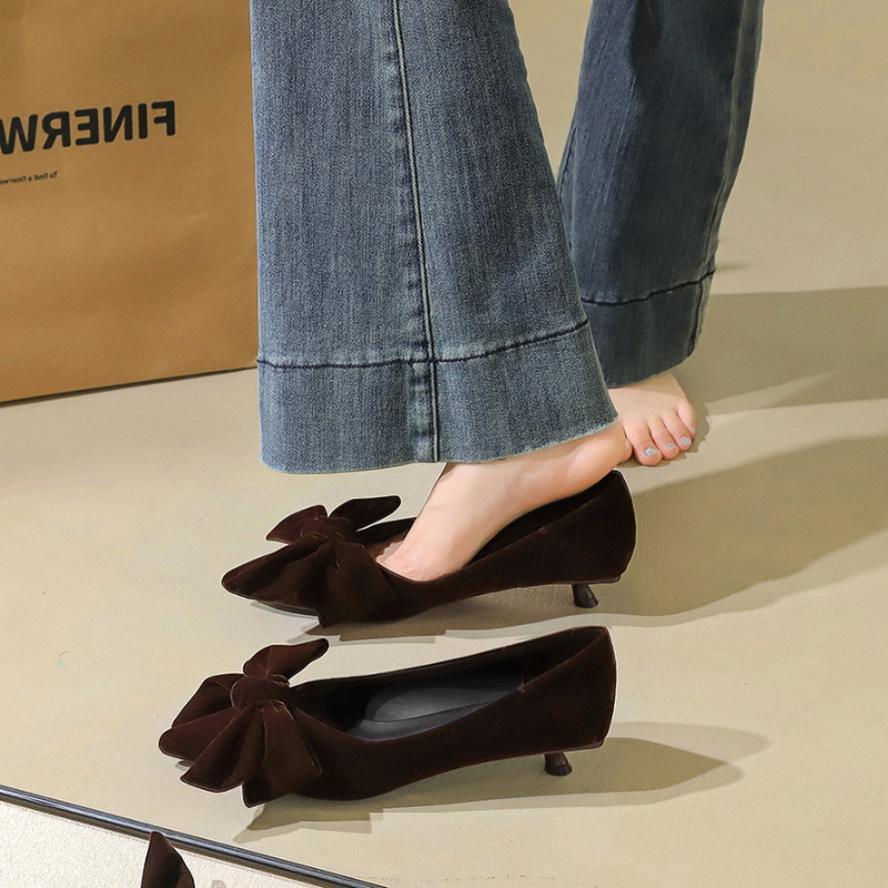 Korean Temperament Suede Stile - Ankle Strap Heels บทวิจารณ์และราคา