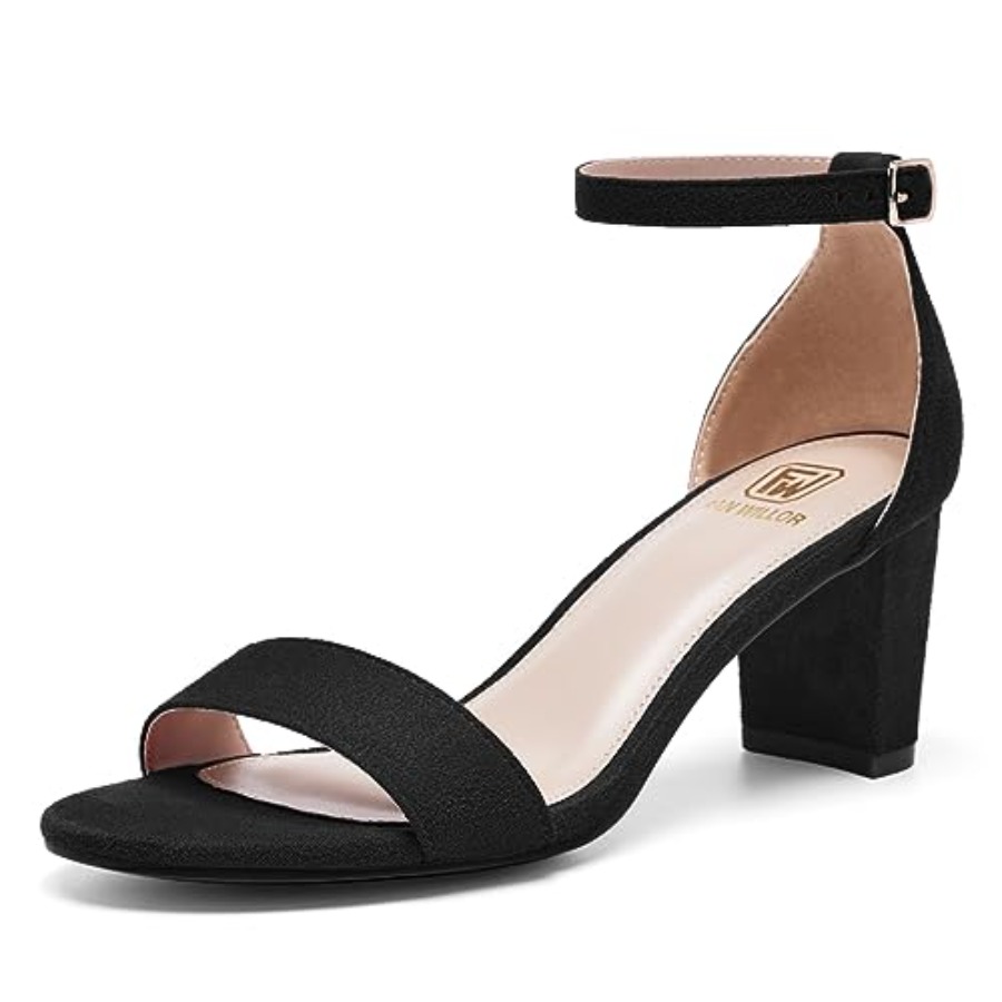 FW FRAN WILLOR Women Open Toe  - Low Block Heel Pump บทวิจารณ์และราคา