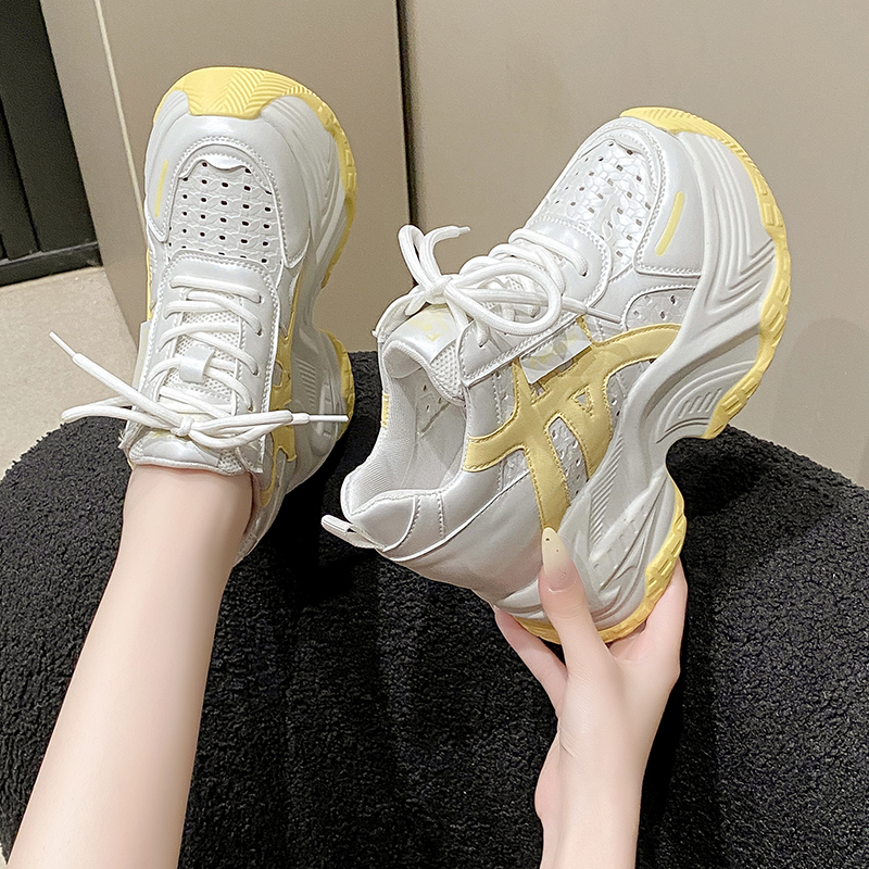 Women Autumn Breathable Chunky - Wedge Heeled Sneaker บทวิจารณ์และราคา