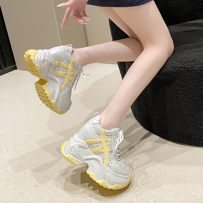 Women Autumn Breathable Chunky - Wedge Heeled Sneaker บทวิจารณ์และราคา