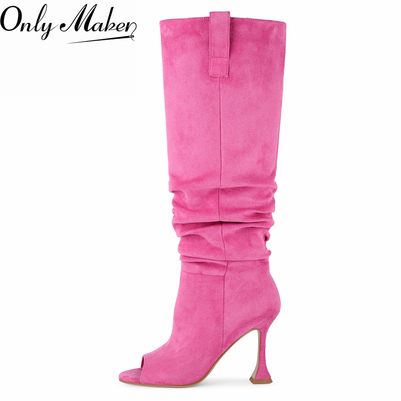 Onlymaker Peep Open Toe Pleate - Wide Fit Heels บทวิจารณ์และราคา