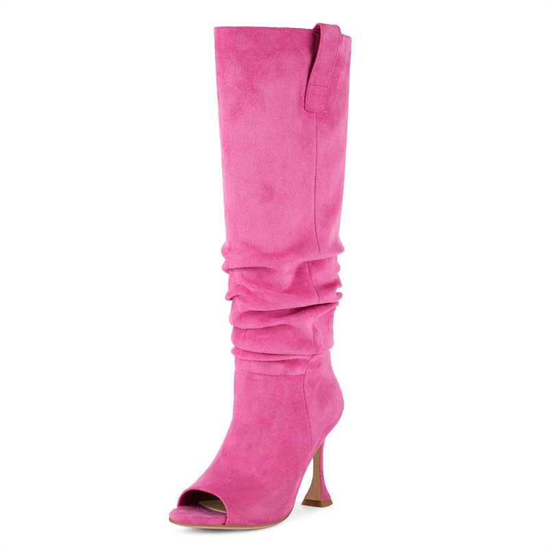 Onlymaker Peep Open Toe Pleate - Wide Fit Heels บทวิจารณ์และราคา