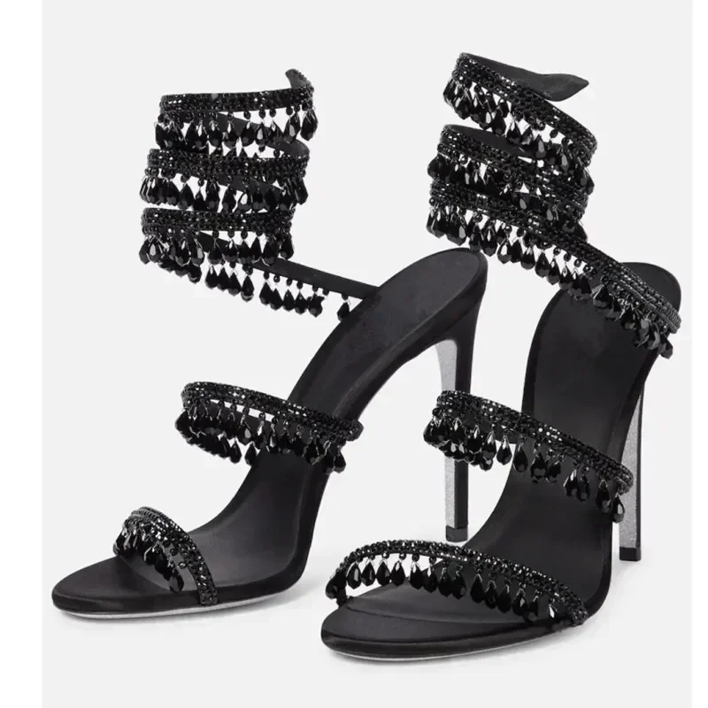 2026Women's New Water Diamond  - Ankle Strap Heels บทวิจารณ์และราคา