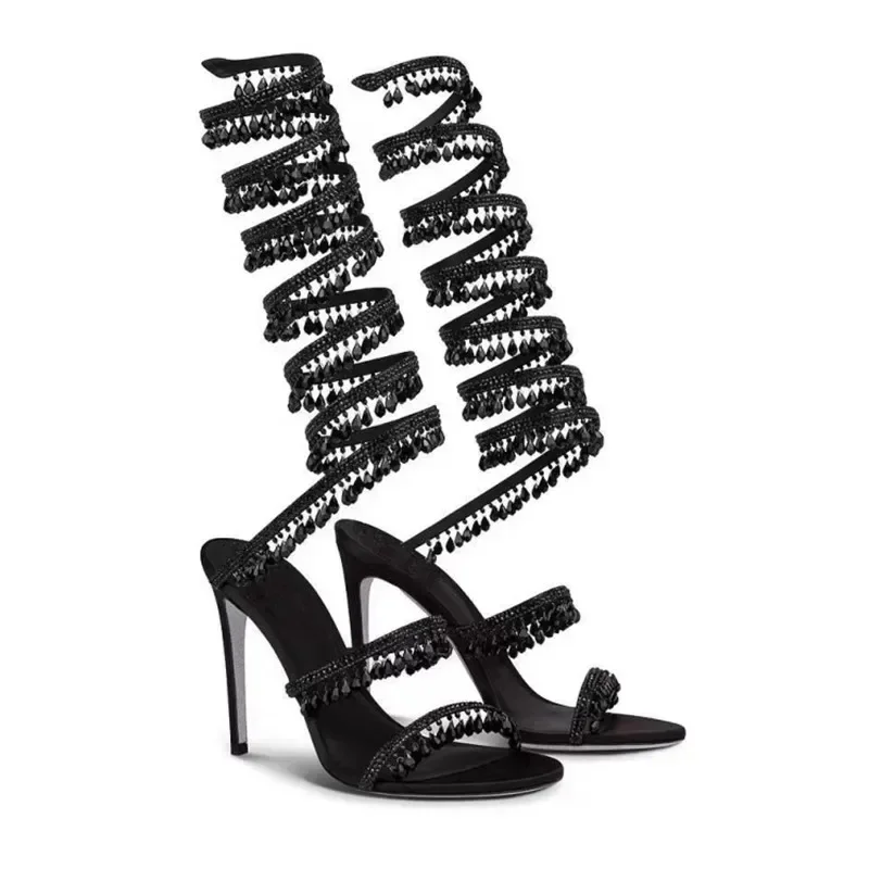 2026Women's New Water Diamond  - Ankle Strap Heels บทวิจารณ์และราคา